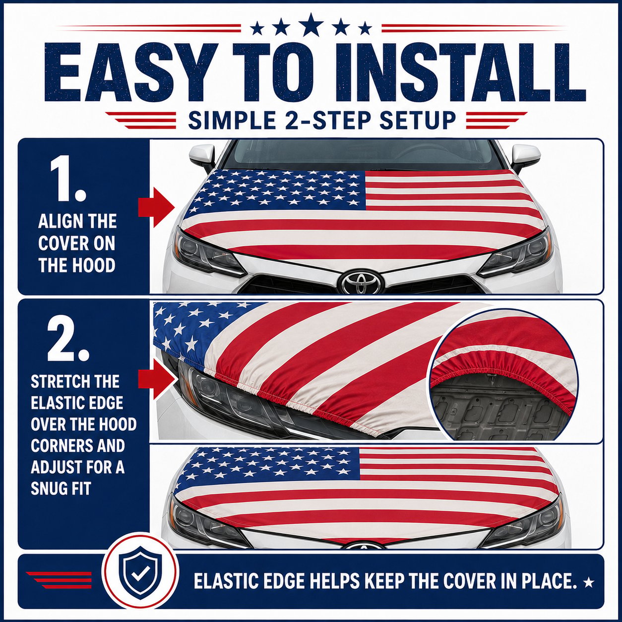 Universal American Hood Flag Cover product image 2
